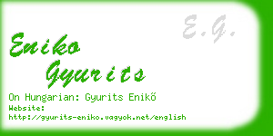 eniko gyurits business card
